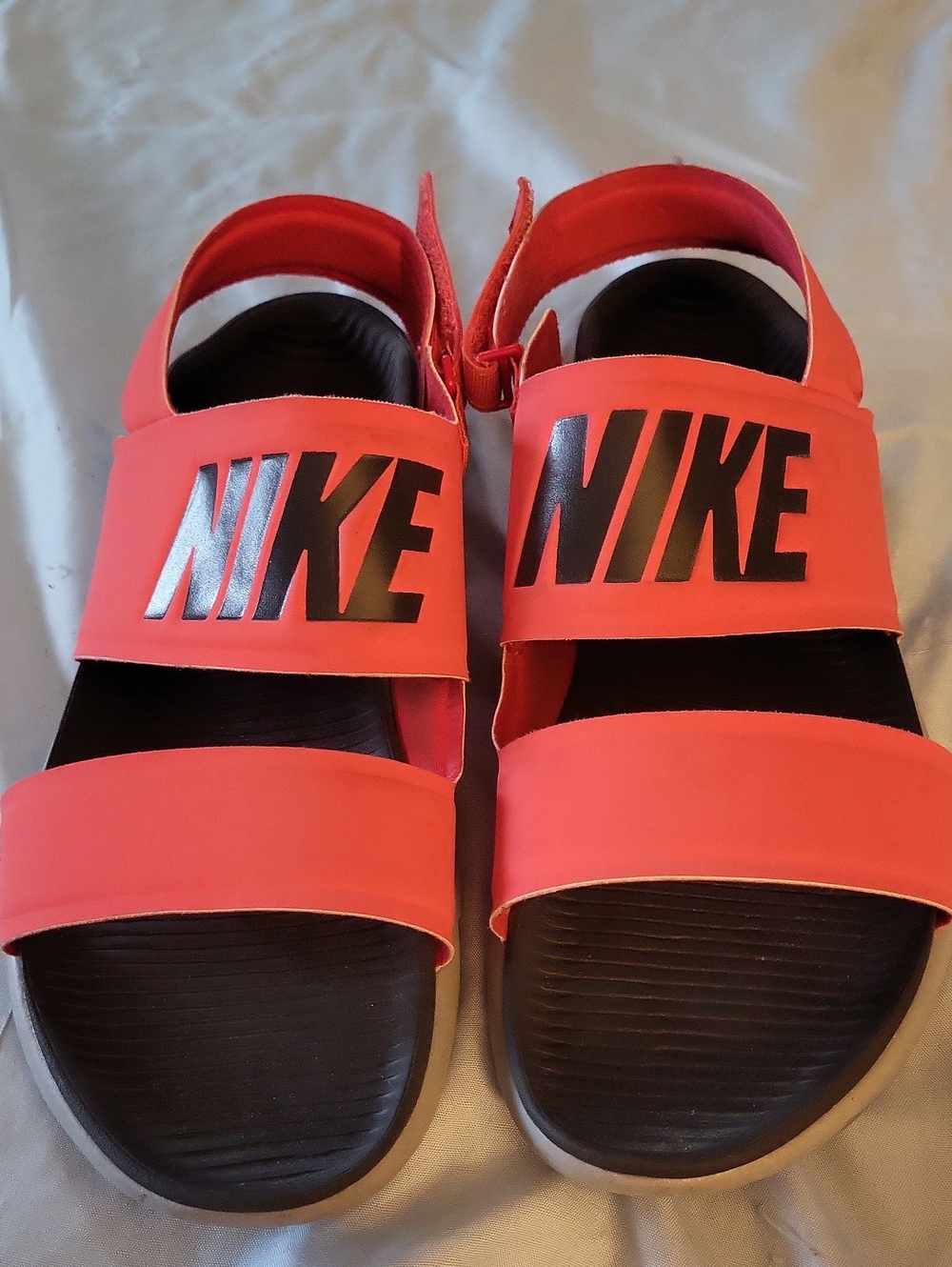 Nike Tanjun Coral- Pink With Strap Slide Sandals Size 8